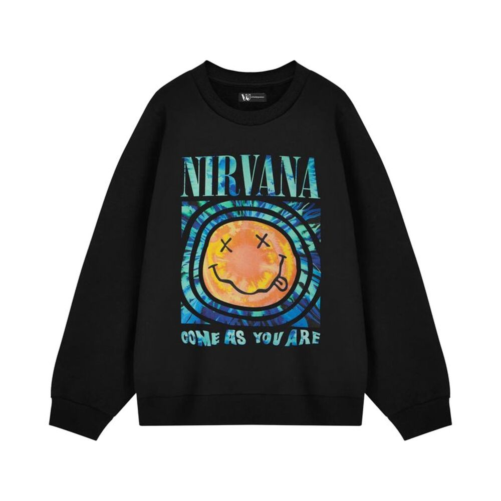 Nirvana Unisex Adult Come As You Are Sweatshirt / Black